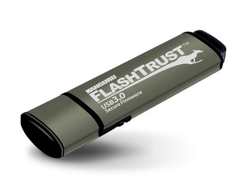 iStorage Kanguru FlashTrust USB 3.0 128GB USB flash drive USB Type-A 3.2 Gen 1 (3.1 Gen 1) Gray