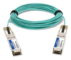 AddOn Networks 100G-QSFP-QSFP-AOC-0601-AO InfiniBand/fibre optic cable 236.2" (6 m) QSFP28 Aqua color, Stainless steel