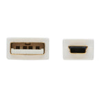 Tripp Lite U030AB-006-WH USB cable USB 2.0 72" (1.83 m) USB A Mini-USB B White