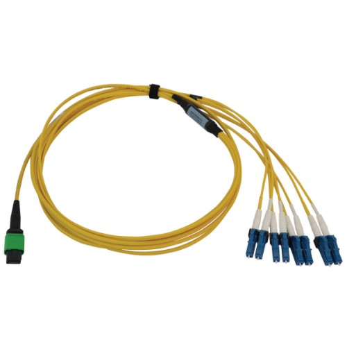 Tripp Lite N390X-02M-8L-AP InfiniBand/fibre optic cable 78.7" (2 m) MPO/MTP 4x LC OFNR Green, Black, Blue, Yellow
