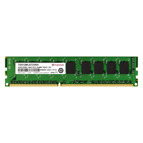Transcend 4GB DDR3 1600 memory module 1 x 8 GB