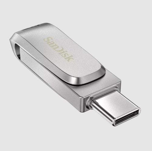 SanDisk Ultra Dual Drive Luxe USB flash drive 256 GB USB Type-A / USB Type-C 3.2 Gen 1 (3.1 Gen 1) Stainless steel
