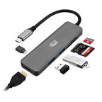 Adesso AUH-4020 laptop dock/port replicator Thunderbolt 3 Aluminum