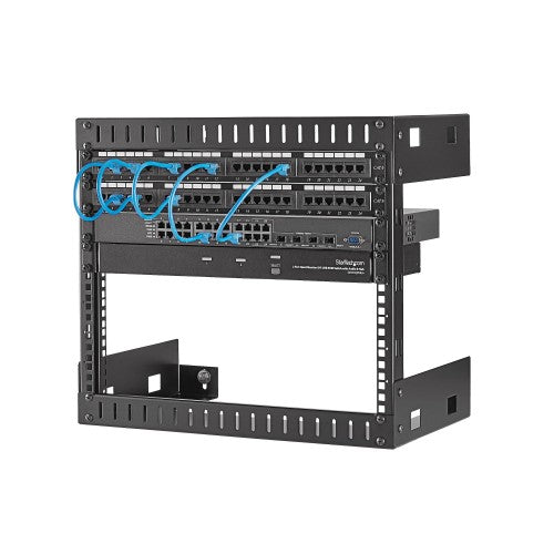 StarTech.com RK812WALLO rack cabinet 8U Wall mounted rack Black - Buy IT Solutions