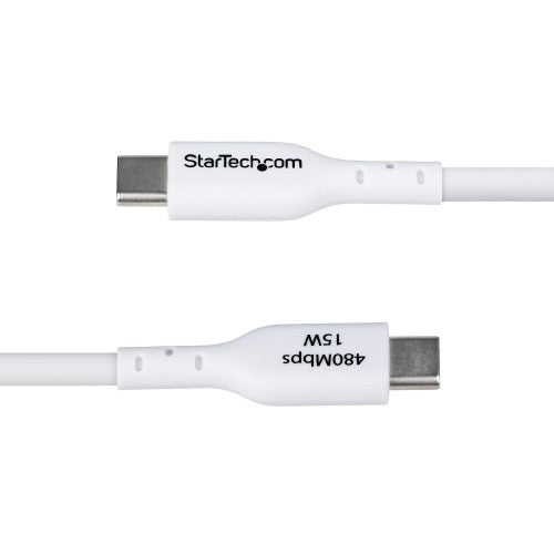 StarTech.com USB2AC10FWHE USB cable USB 2.0 122" (3.1 m) USB A USB C White