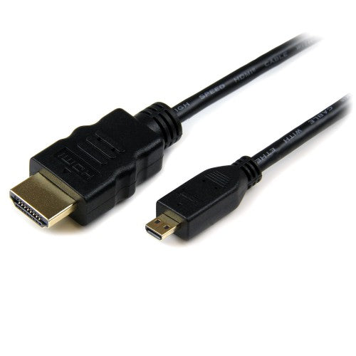StarTech.com HDADMM3M HDMI cable 118.1" (3 m) HDMI Type A (Standard) HDMI Type D (Micro) Black