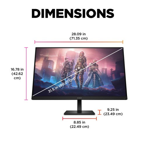 OMEN by HP 31.5 inch QHD 165Hz Gaming Monitor - OMEN 32q