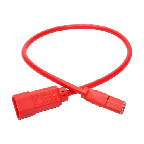 Tripp Lite P004-002-ARD power cable Red 23.6" (0.6 m) C13 coupler C14 coupler